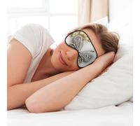 Masque de sommeil doux pour les yeux avec strass et papillons et fleurs - Pour dormir et voyager - Pour femme et homme