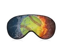 Masque de sommeil doux pour les yeux, cache-yeux, masque de jeu de fête avec bandeau, eau glacée, feu, softball, baseball