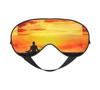 Masque de sommeil doux pour yoga, méditation, sangle réglable, blocage de la lumière, masque de nuit réversible et confortable