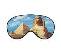 Masque de sommeil doux Pyramides Égyptiennes, bandeau amusant pour les yeux, idéal pour les voyages et le sommeil