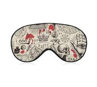 Masque de sommeil doux sur le thème égyptien, occultisme de Style rétro, avec sangle réglable, masques pour les yeux, bloque la lumière pour femmes et hommes