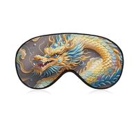 Masque de sommeil Dragon Art pour homme et femme, respirant et réglable, masque de sommeil ultra doux, bandeau de voyage léger pour avion, sieste, sommeil nocturne