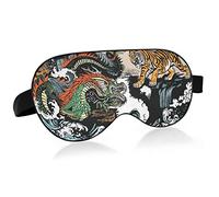 Masque de sommeil Dragon Tiger Fight Night Eye Shade Cover Soft Comfort Blindfold Blockout Light Sangle réglable pour hommes femmes
