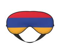 Masque de sommeil drapeau de l'Arménie - Doux - Sangle réglable - Fonctionne en position de sieste