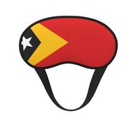 Masque de sommeil drapeau du Timor-Leste doux et respirant avec bande élastique pour les voyages et le camping.