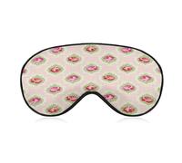 Masque de sommeil drôle, masque pour les yeux en soie à belles fleurs avec sangle réglable, masque de sommeil pour femmes et hommes, voyage, sieste, méditation