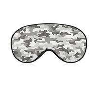 Masque de sommeil drôle pour femmes hommes, abstrait armée chasse militaire camouflage doux bandeau masque pour dormir sangle élastique réglable occultant sommeil couverture ombre pour voyage sommei