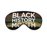 Masque de sommeil du mois de l'histoire des Noirs avec sangle réglable Soft Eye Cover Blackout Blindfold pour Voyage Relax Sieste