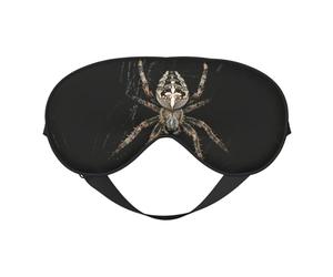 Masque de sommeil effrayant avec imprimé araignée - Masque pour les yeux - Pour dormir la nuit, voyage, avion