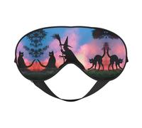 Masque de sommeil effrayant d'Halloween pour homme et femme avec sangle réglable facile pour les voyages