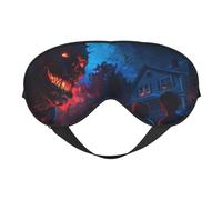 Masque de sommeil effrayant pour Halloween - Double face - Masque de sommeil pour homme et femme - Occultant pour dormir et voyager