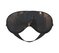 Masque de sommeil élégant pour Halloween Goth 1 imprimé élégant sangle réglable hommes femmes voyage sieste nuit