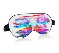 Masque de sommeil Elephant Art Night Eye Shade Cover Soft Comfort Blindfold Blockout Light Sangle réglable pour hommes femmes