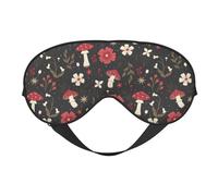 Masque de sommeil en concombre mignon et amusant, masque pour les yeux double face, doux et réglable, couvre-yeux pour dormir, ombrage parfait, réduit l'œdème oculaire