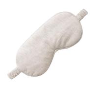 Masque de sommeil en coton biologique beige, masque pour les yeux léger et respirant pour dormir en voyage