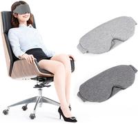 Masque de sommeil en coton Masque de sommeil bloquant la lumière Bandeau doux pour les yeux Couvre-œil pour le sommeil Voyage