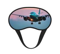 Masque de sommeil en forme d'avion dans les lumières du soir pour adultes, masque occultant confortable pour les yeux, bloque la lumière pour les voyages, le yoga