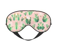Masque de sommeil en forme de cactus tropical, bloquant la lumière, idéal pour les voyages, pour homme et femme