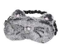 Masque de Sommeil en Forme de Chat, Masque Sommeil Mignon en Peluche Super Douce avec Bandeau arrière Extensible, Forme Dessin animé Confortable et Pelucheux pour Enfants, garçons, Filles et