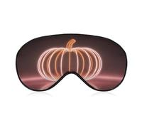 Masque de sommeil en forme de citrouille pour homme et femme avec sangle réglable pour voyage, yoga, sieste, travail