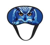 Masque de sommeil en forme de hibou bleu pour dormir sur le côté, masque de nuit pour homme et femme, doux et confortable pour les voyages, la sieste