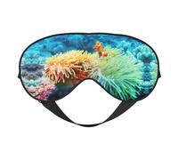 Masque de sommeil en forme de poisson clown doux pour les yeux avec sangle réglable