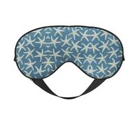 Masque de sommeil en laine étoilée de mer avec blocage de la lumière, réglable, confortable, doux, réversible, pour repos nocturne