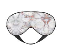 Masque de sommeil en marbre or rose bloquant la lumière pour les yeux de nuit Cadeau essentiel pour homme et femme