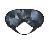 Masque de sommeil en mosaïque grise bloquant la lumière pour les yeux - Cadeau essentiel pour homme et femme