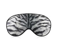 Masque de sommeil en peau d'animal à imprimé tigre blanc, bloquant la lumière, pour hommes et femmes