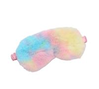 Masque de sommeil en peluche douce pour les yeux - Masque mignon en forme de nuage - Masque en peluche pour la sieste - Jaune