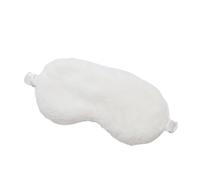 Masque de sommeil en peluche douce pour les yeux - Masque mignon en forme de nuage - Masque en peluche pour la sieste - Blanc