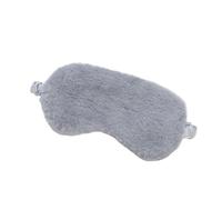 Masque de sommeil en peluche douce pour les yeux - Motif nuage mignon - Masque en peluche - Couverture pour les yeux - Gris