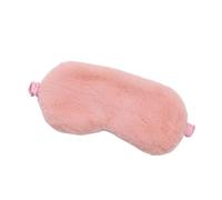 Masque de sommeil en peluche douce pour les yeux - Motif nuage mignon - Masque en peluche - Masque pour la sieste (rose clair)