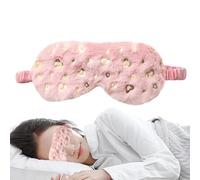 Masque de sommeil en peluche pour les yeux, bandeau doux et moelleux, confortable, sangle élastique, pour femmes et filles, sieste, repos, relaxation, chambre à coucher, voyage, cosplay, soirée pyjama