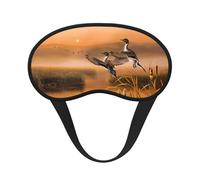 Masque de sommeil en polyester avec peinture à l'huile, masque pour les yeux bloquant la lumière, masque de sommeil de nuit, aveuglant les yeux