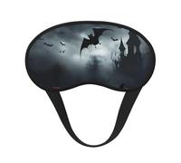 Masque de sommeil en polyester pour Halloween chauve-souris volantes 4 imprimés pour dormir en avion, pour la maison et les voyages