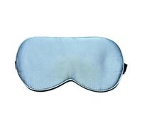 Masque de sommeil en pure soie mûrier, bandeau for les yeux, cache-yeux, bloque la lumière for une nuit unisexe, femmes et hommes(Light blue)