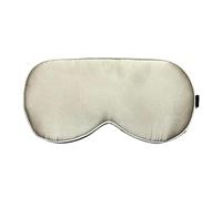 Masque de sommeil en pure soie mûrier, bandeau for les yeux, cache-yeux, bloque la lumière for une nuit unisexe, femmes et hommes(Beige)