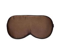 Masque de sommeil en pure soie mûrier, bandeau for les yeux, cache-yeux, bloque la lumière for une nuit unisexe, femmes et hommes(Brown)