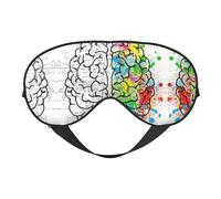 Masque de sommeil en satin avec image géométrique et masque pour les yeux | Masque de sommeil profond pour homme et femme | Masque de sommeil doux pour nourrir la peau