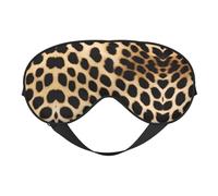 Masque de sommeil en satin imprimé léopard rugueux et masque pour les yeux | Masques de sommeil profond pour homme et femme | Masque de sommeil doux pour nourrir la peau