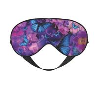 Masque de sommeil en satin imprimé papillon et masque pour les yeux | Masques de sommeil profond pour homme et femme | Masque de sommeil doux pour nourrir la peau