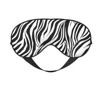 Masque de sommeil en satin imprimé zèbre et masque pour les yeux | Masques de sommeil profond pour homme et femme | Masque de sommeil doux pour nourrir la peau