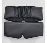 Masque de sommeil en satin,plus doux qu'un véritable masque oculaire en soie de mûrier,masque oculaire sans pression pour les yeux bouffis,dormez sur les côtés des hommes et des femmes (1 pièce, noir)
