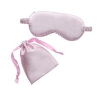 Masque de sommeil en soie avec pochette de transport pour homme et femme - Cache-œil confortable pour aider à se reposer (violet taro)