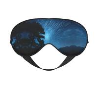 Masque de sommeil en soie avec sangle réglable - Masque doux pour les yeux - Pour bloquer les lumières - Pour un sommeil doux - Voyage, relaxation, sieste et méditation