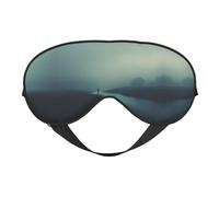 Masque de sommeil en soie avec sangle réglable - Masque doux pour les yeux - Pour bloquer les lumières - Pour un sommeil doux - Voyage, relaxation, sieste et méditation