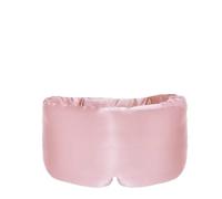 Masque de sommeil en soie de mûrier avec bandeau réglable bloquant la lumière pour les voyages et la sieste (rose)