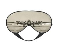 Masque de sommeil en soie double face en forme d'avion - Masque pour les yeux bloquant la lumière - Pour voyage - Pour homme et femme - Doux et confortable - 20 x 10 cm